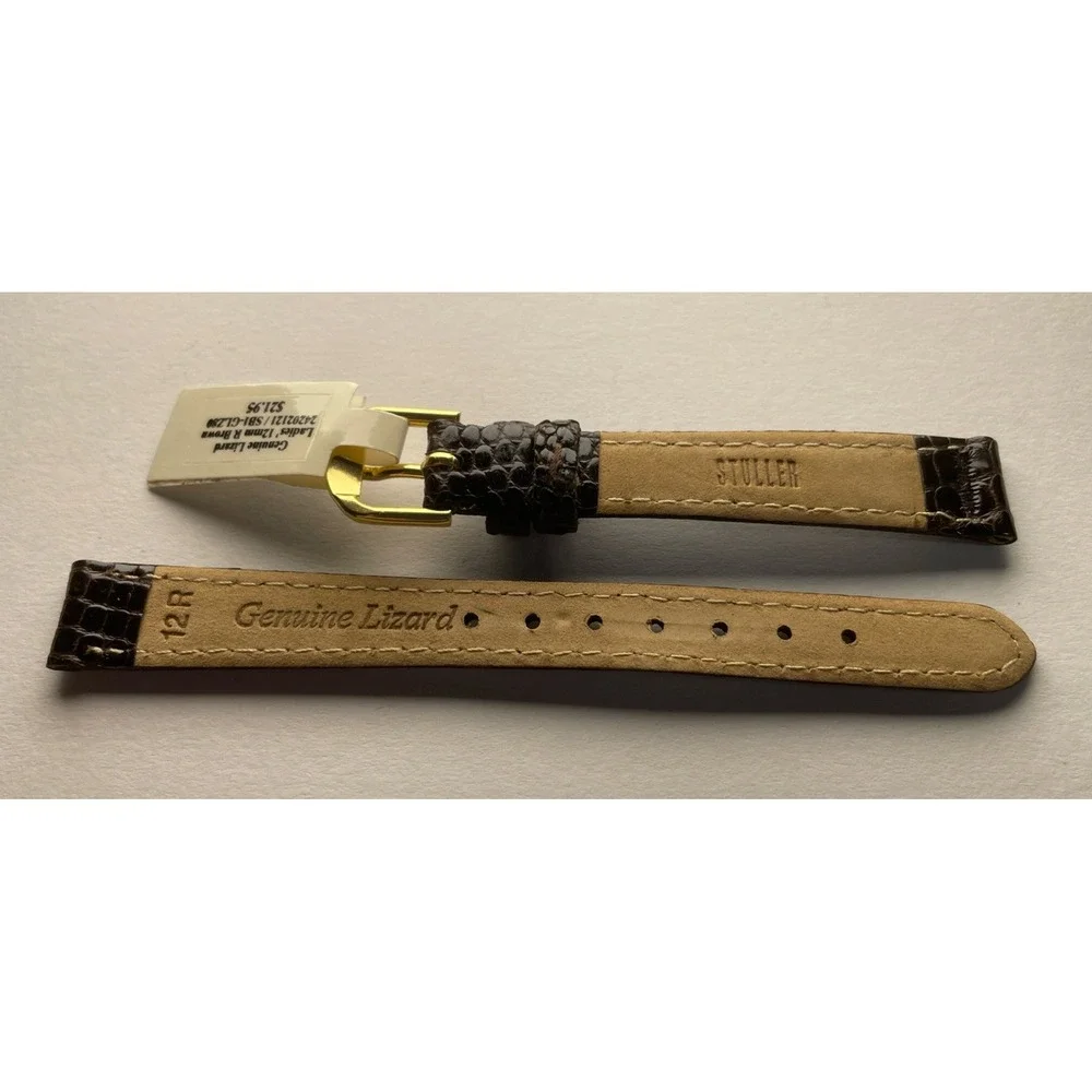 12mm Genuine Lizard Stuller Watch‎ Band